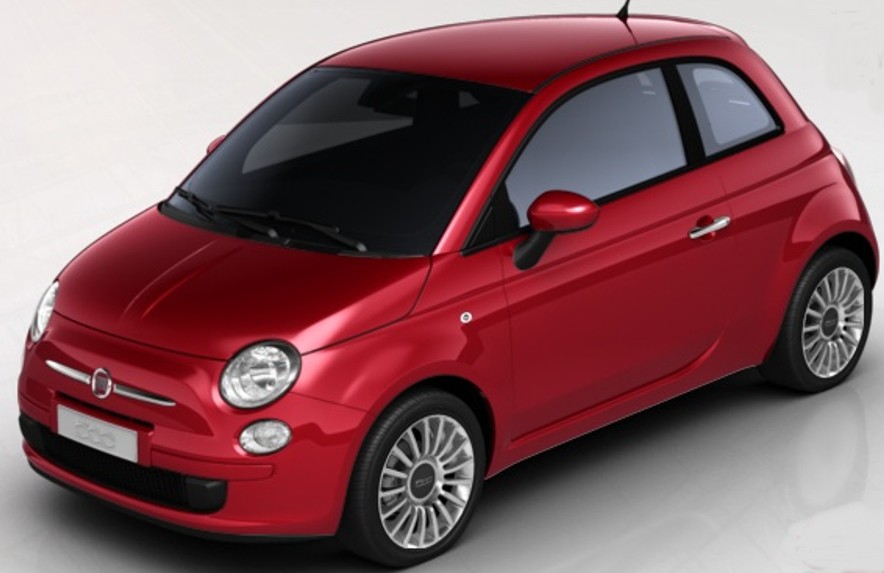 Fiat 500 sport red 100hp leather seats aircondition automatic